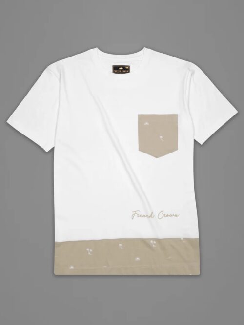 Bright White & Hilary Brown Premimum Brown Jersey T-Shirt